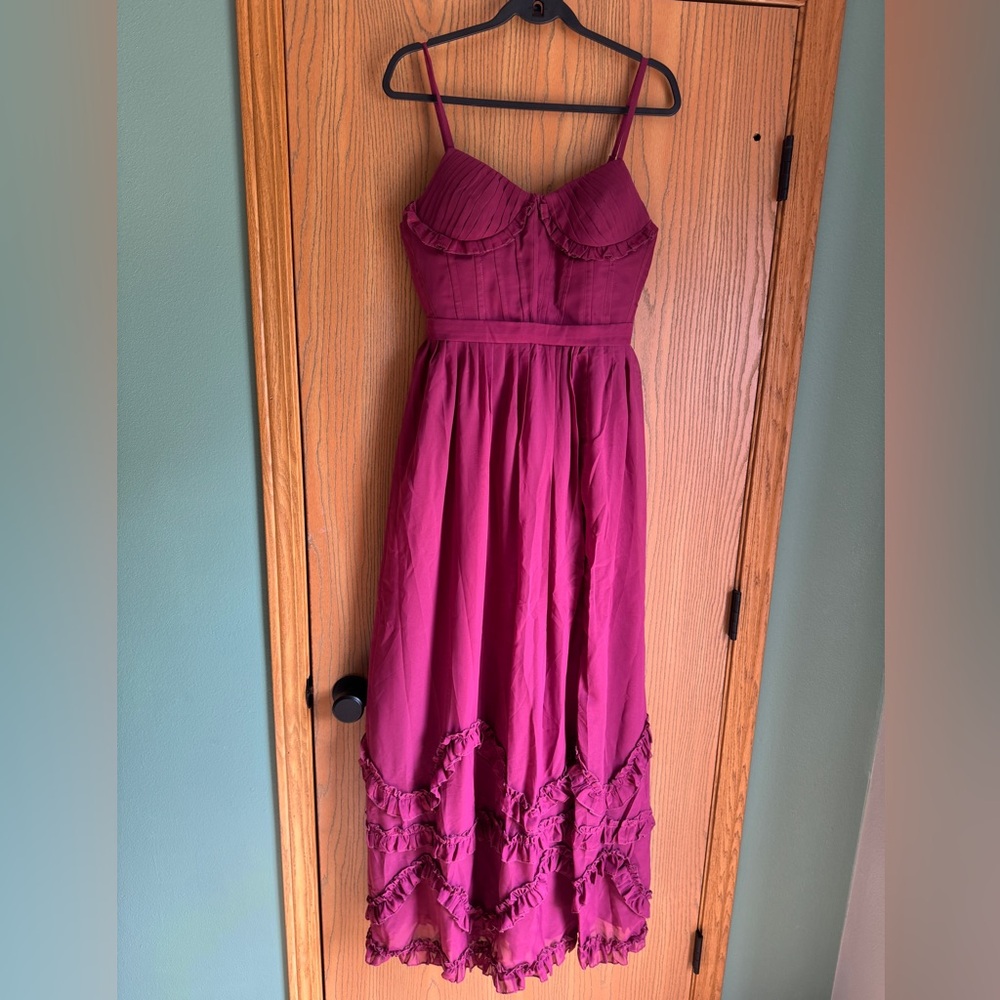 NWT - Chiffon Maxi Wedding Guest Dress